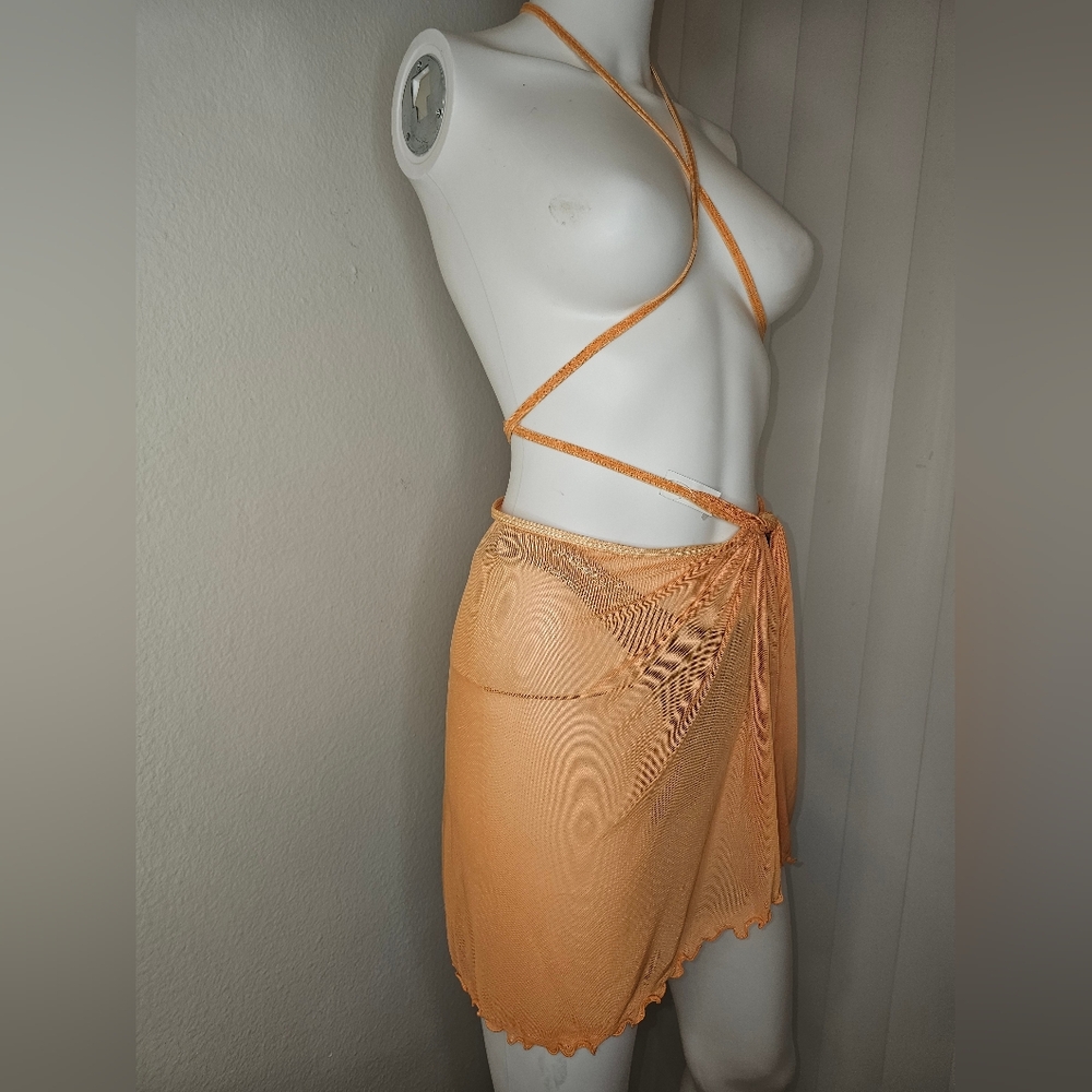 NOT AVAILABLE NWT Jessics Simpson SARONG WRAP SKIRT Cover Up Size S/M - Picture 8 of 16